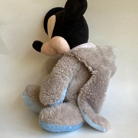 Disney Mickey Mouse Easter Bunny Stuffed Animal Plush Store Egg Gray Blue - Picture 7 of 10